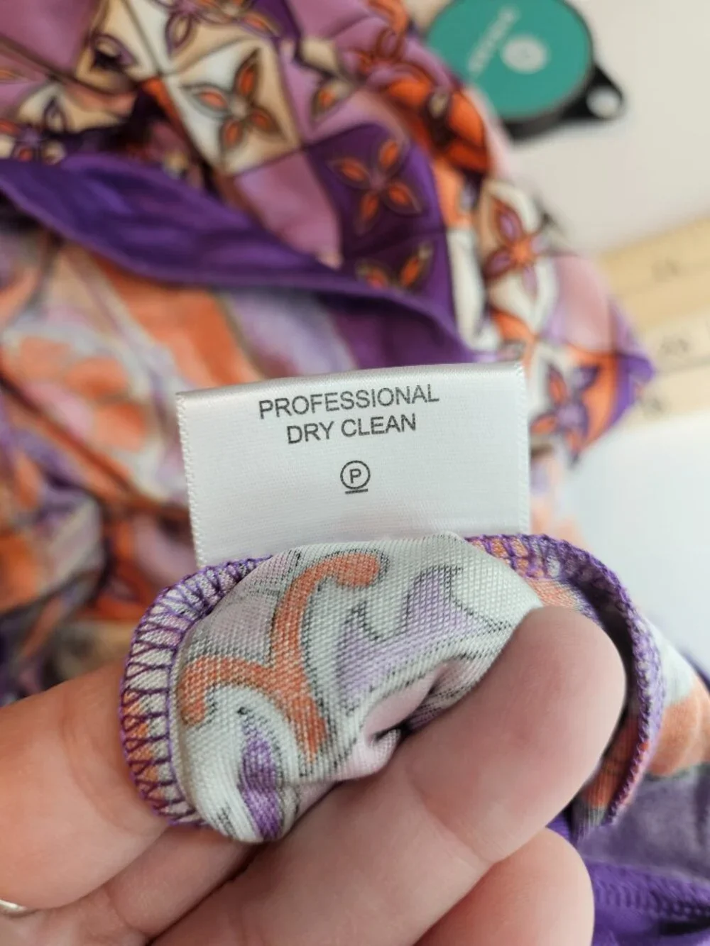 Tory Burch Geometric Silk Maxi Dress Purple Women's Size S Preppy Boho Summer